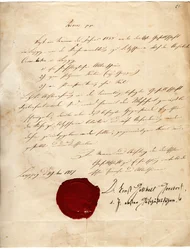 1857年5月19日からのルッツシェーナ教区の愛国的な言語と古代の研究のための学会の逆